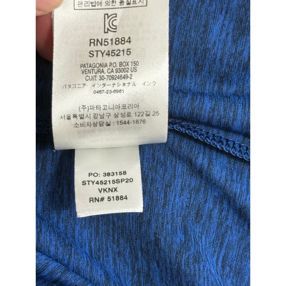 Patagonia Men’s Capilene Cool Daily Shirt Blue Size L UPF Stretch Outdoor Hiking - Picture 9 of 11